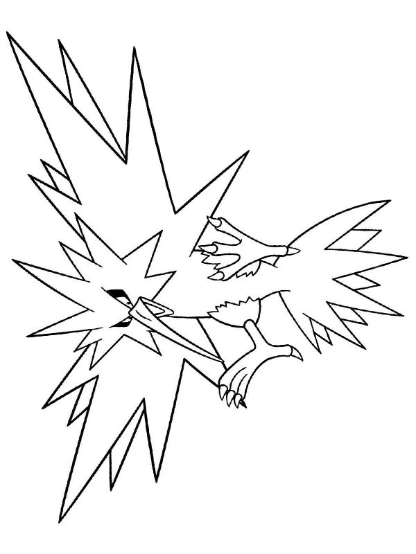 Électhor (Pokémon) Coloriage