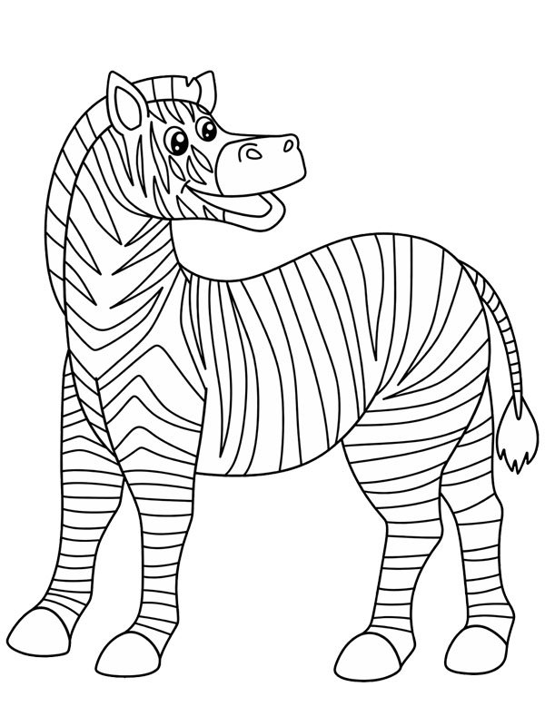 Zèbre Coloriage Zèbre Coloriage