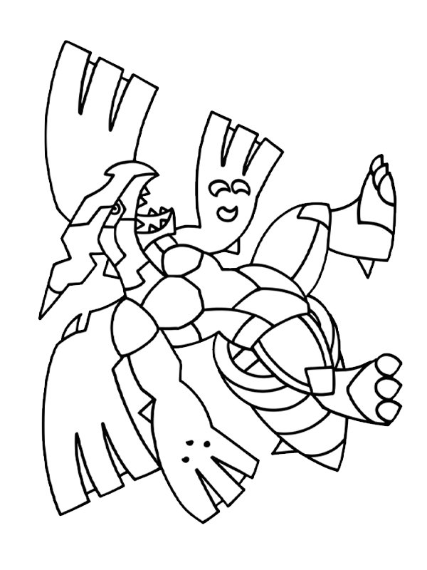 Zekrom (Pokémon) Coloriage Zekrom (Pokémon) Coloriage