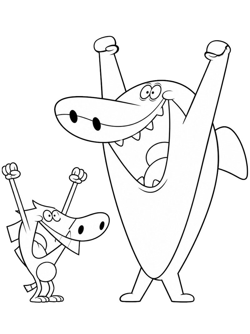 Zig et Sharko Coloriage Zig et Sharko Coloriage