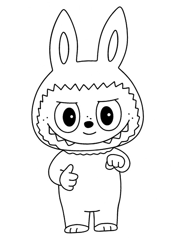 Zimomo (Labubu) Coloriage Zimomo (Labubu) Coloriage
