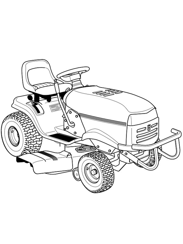 tondeuse autoportée Coloriage tondeuse autoportée Coloriage