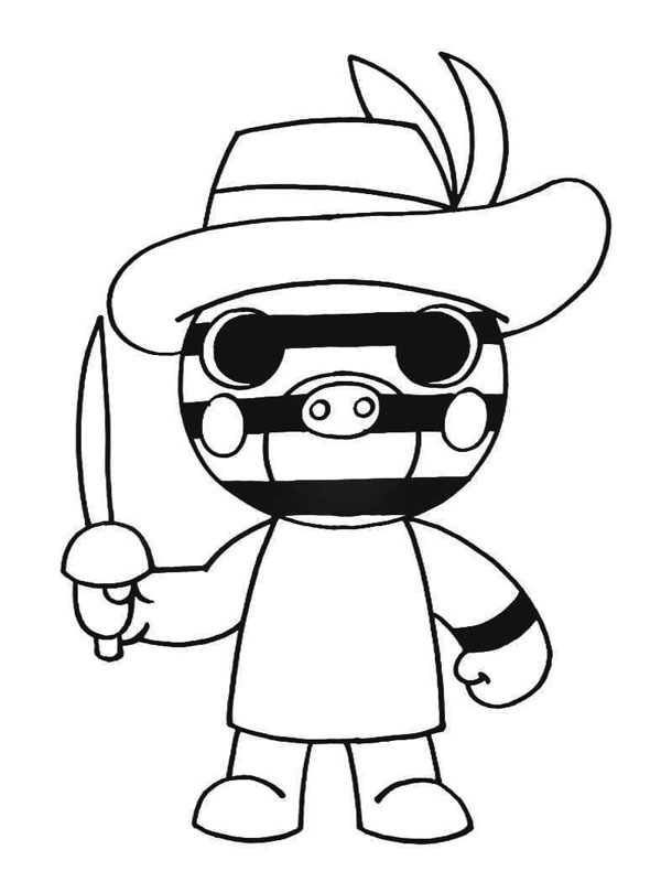 Piggy - Roblox Zizzy Coloriage Piggy - Roblox Zizzy Coloriage