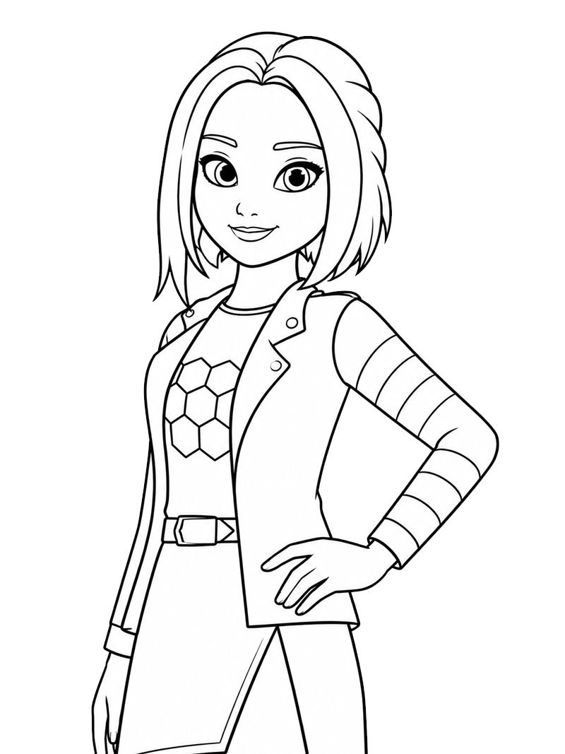 Zo&eacute; Lee (Miraculous) Coloriage