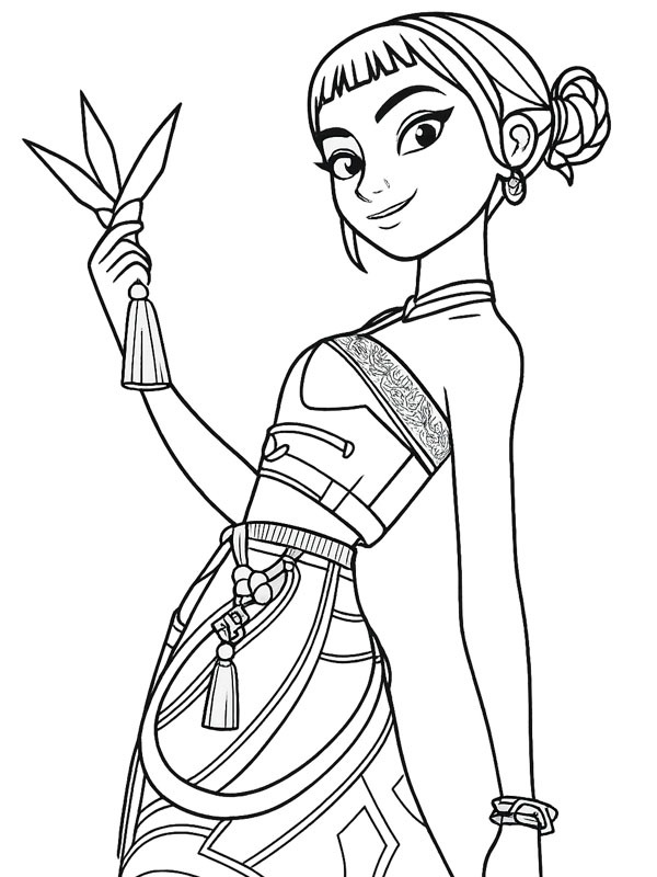 Zoey (KPop Demon Hunters) Coloriage Zoey (KPop Demon Hunters) Coloriage
